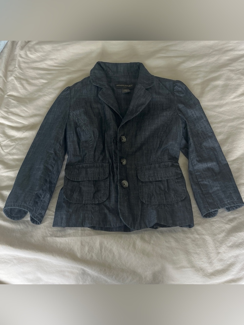 Slate gray blue blazer